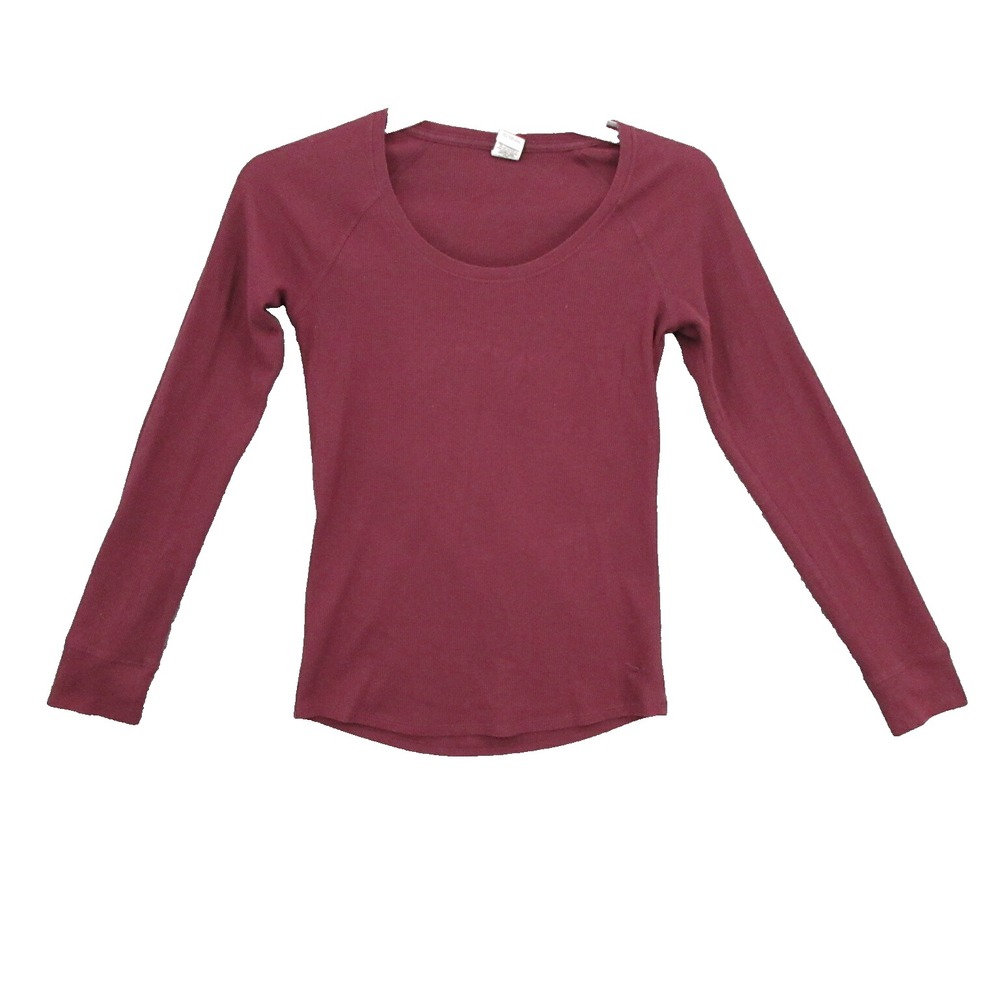 PINK Womens Blouse Medium Victoria's Secret Sleepwear Scoop Neck Cotton Blend - Picture 1 of 8